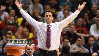 Next Story Image: Arizona's Sean Miller is sweating so much you can see right through his shirt